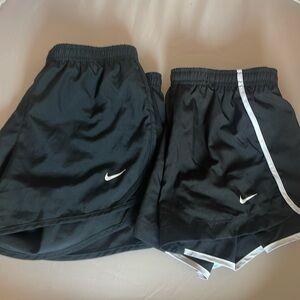 Set of 2 Girls Nike Black Athletic Shorts Medium